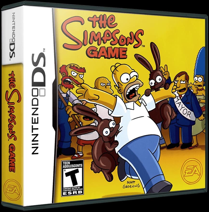 The Simpsons Game box art