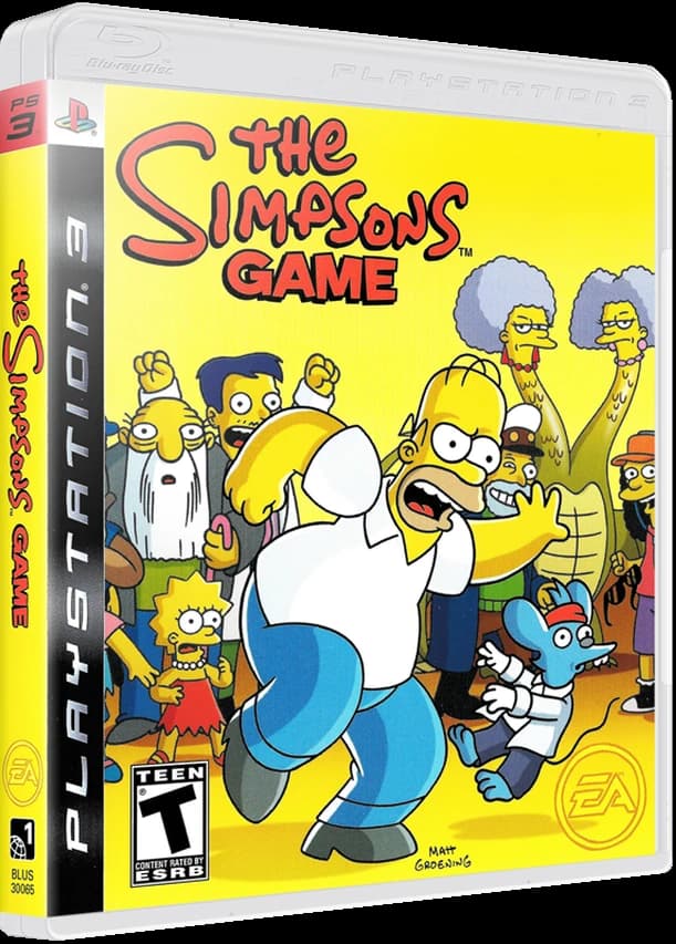 The Simpsons Game box art