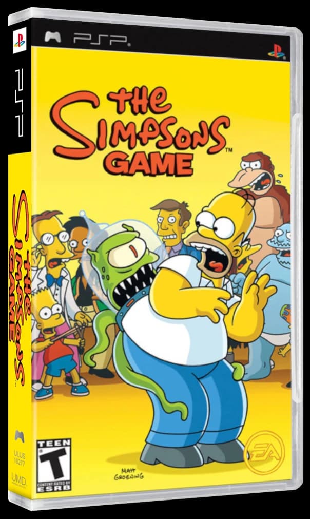 The Simpsons Game box art