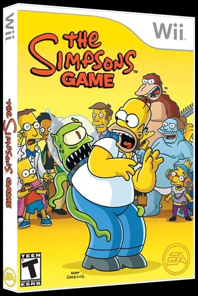 The Simpsons Game box art