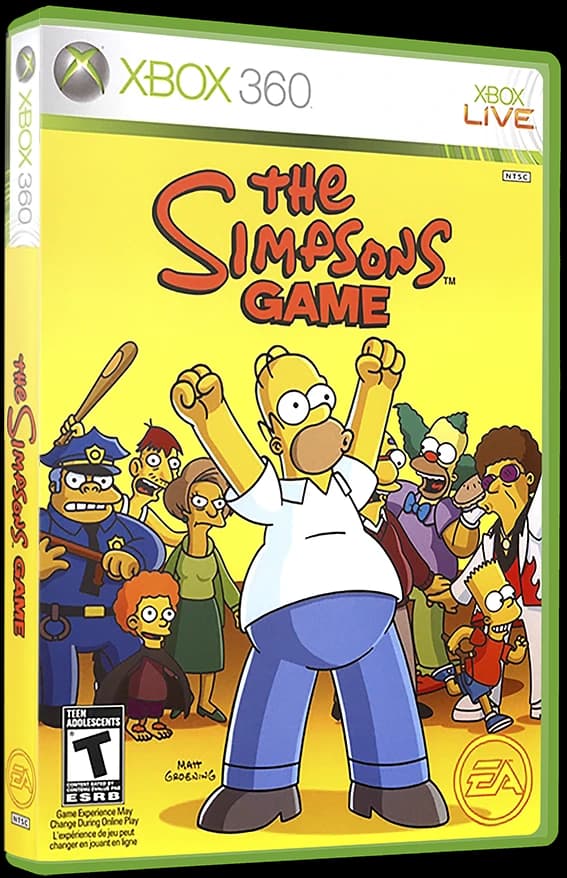 The Simpsons Game box art