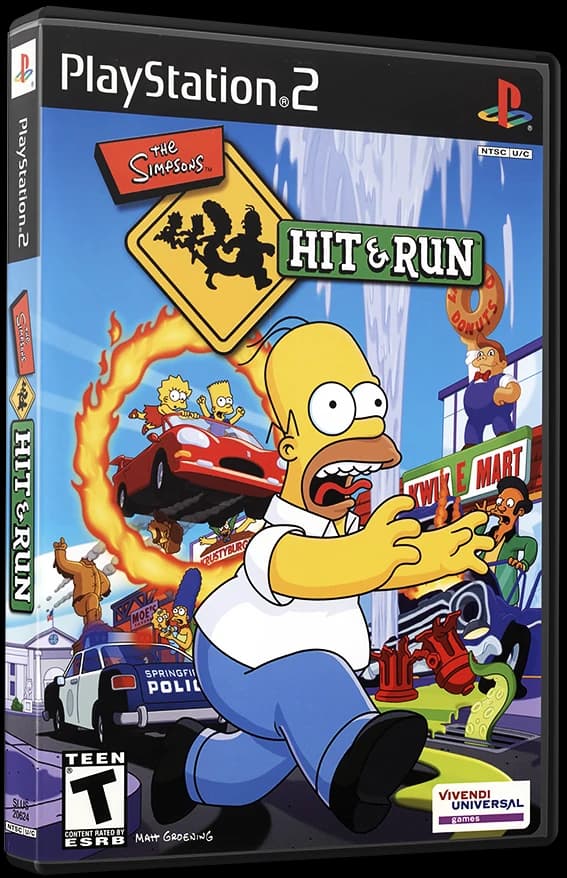 The Simpsons Hit and Run box art