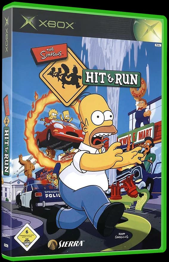 The Simpsons Hit and Run 3D box (EU)