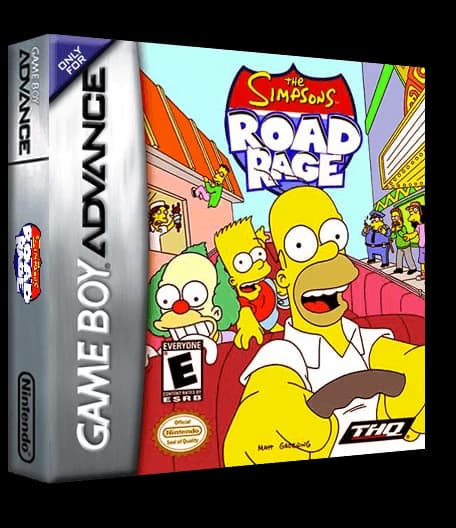 The Simpsons Road Rage box art