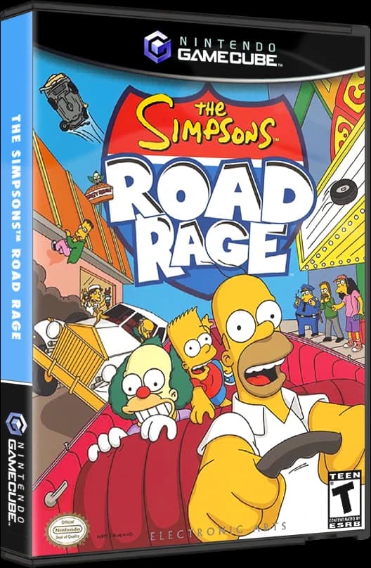 The Simpsons Road Rage 3D box (NA)