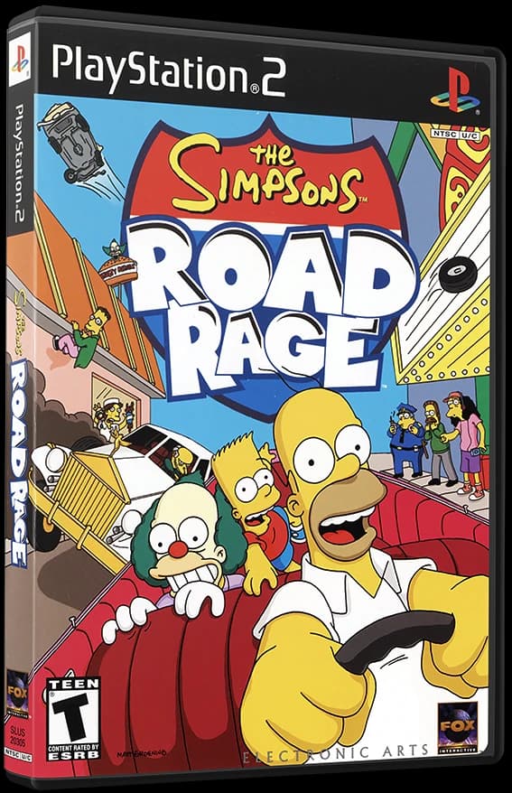 The Simpsons Road Rage box art