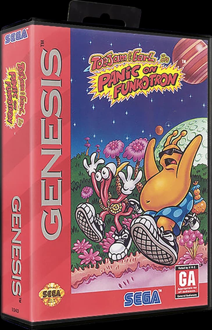 ToeJam and Earl in Panic on Funkotron box art