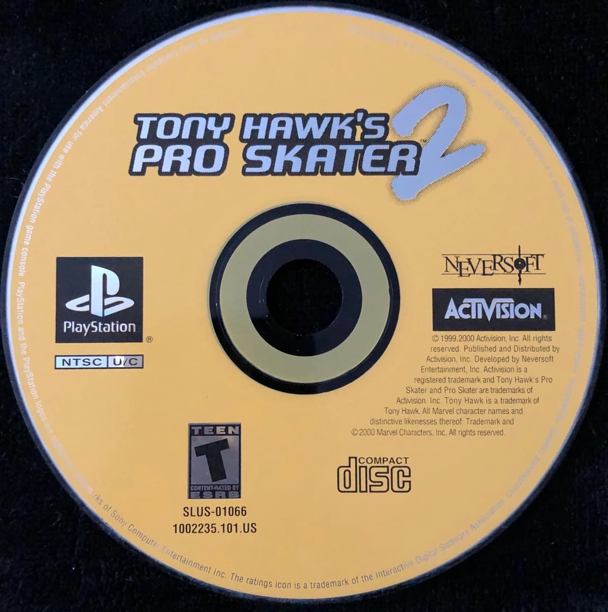 Tony Hawk 2 box art