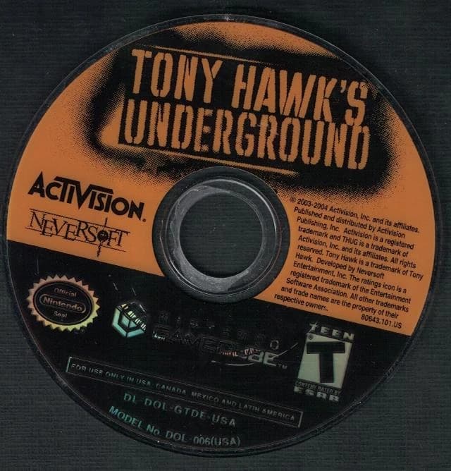 Tony Hawk Underground box art