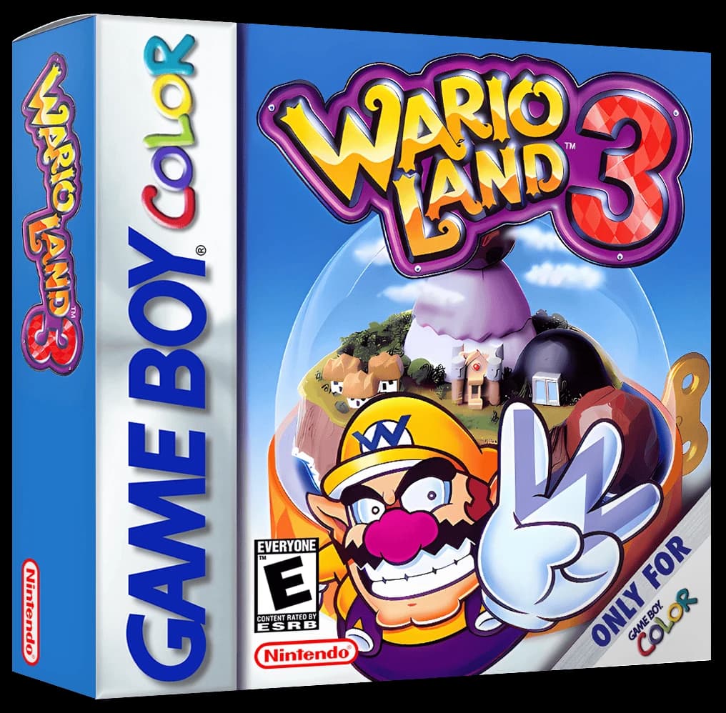 Wario Land 3 3D box (NA)