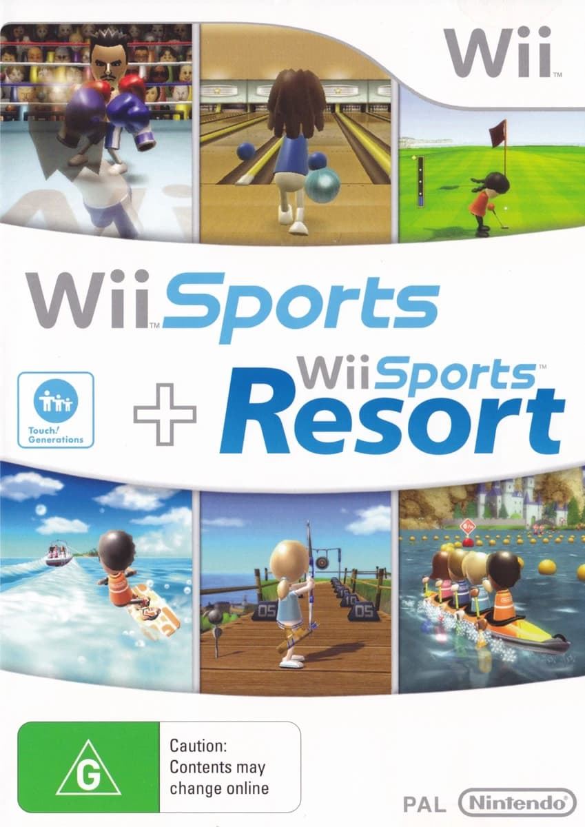 Wii Sports & Wii Sports Resort box art
