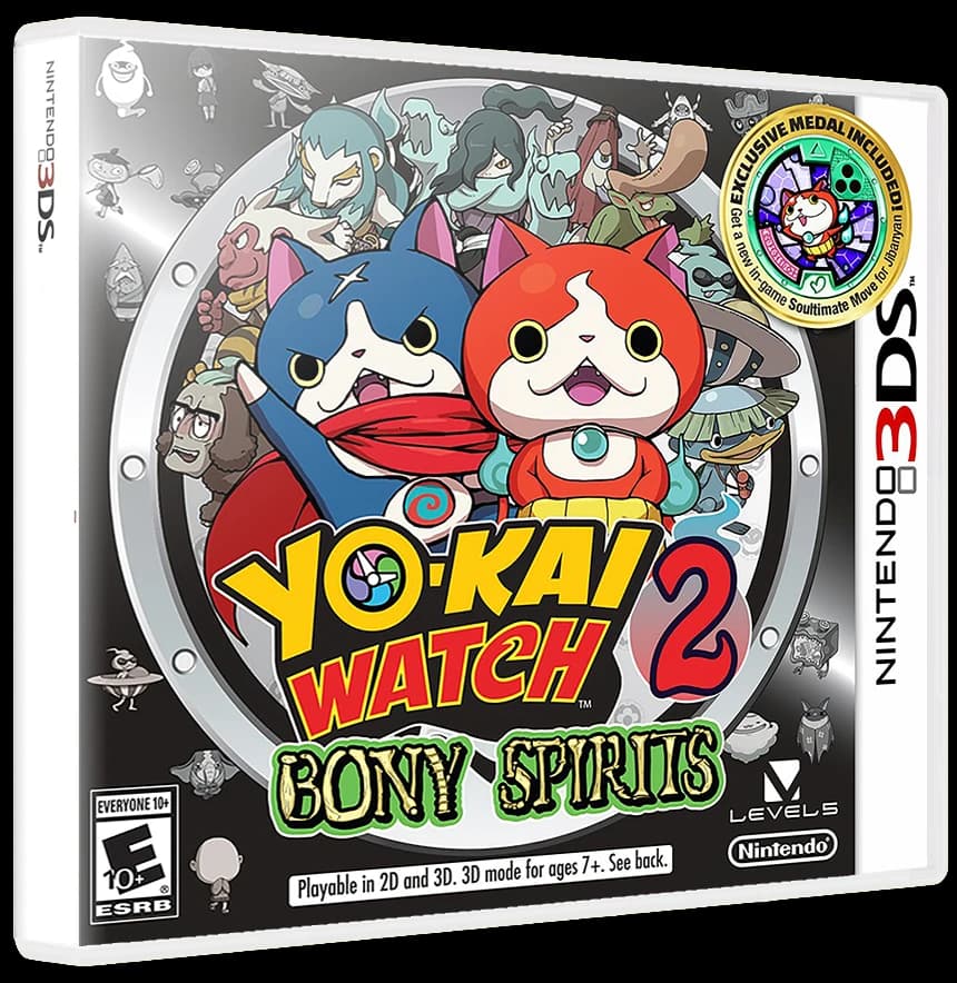 Yo-Kai Watch 2 Bony Spirits box art