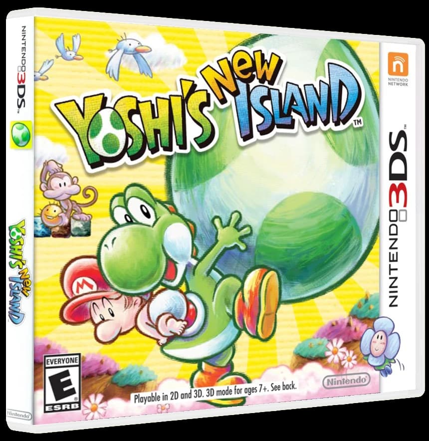 Yoshi's New Island box art