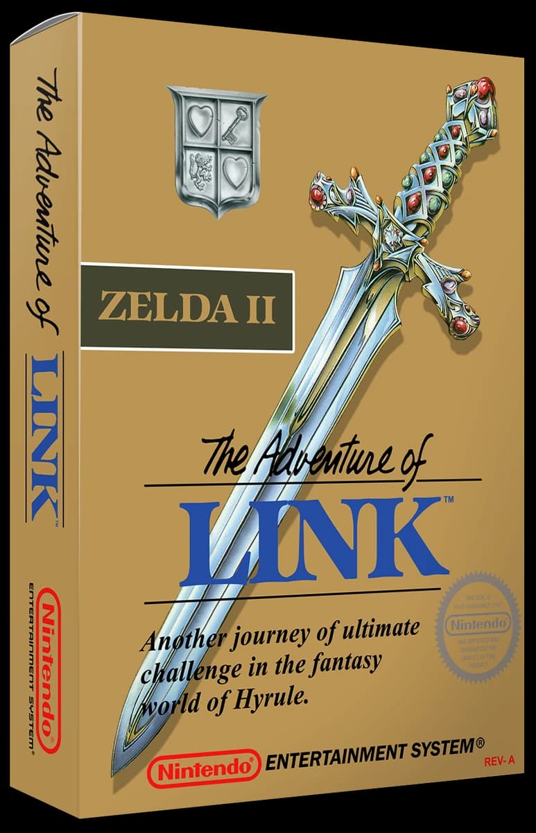 Zelda II The Adventure of Link 3D box (NA)