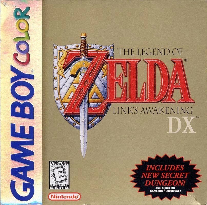 Zelda Link's Awakening DX 3D box (NA)
