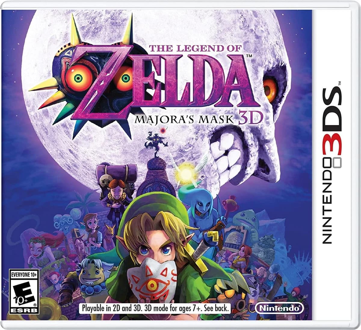 Zelda Majora's Mask 3D box art