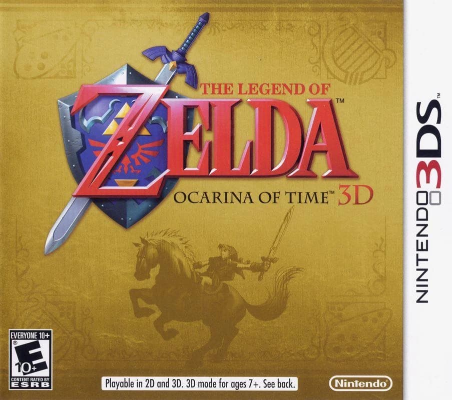 Zelda Ocarina of Time 3D box art