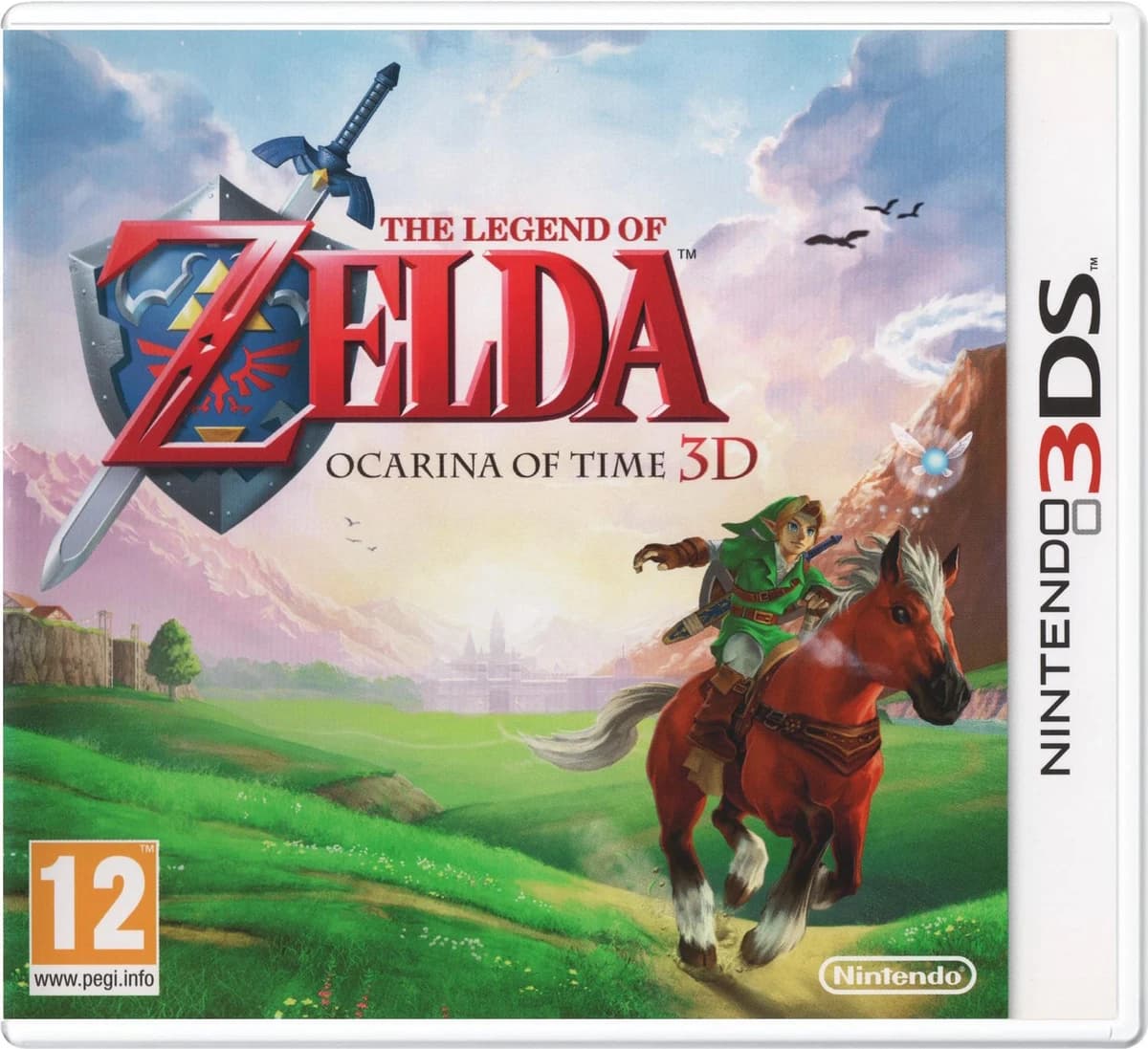 Zelda Ocarina of Time 3D box art
