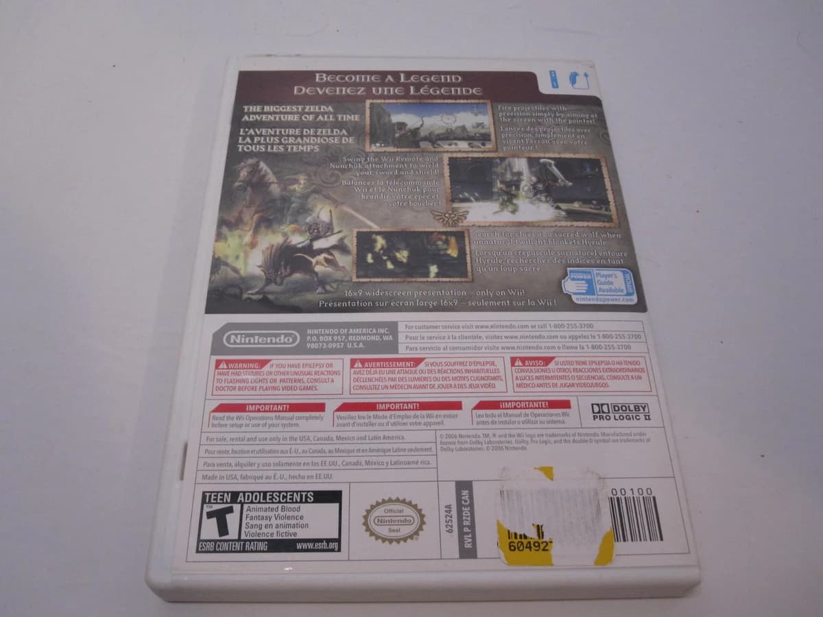 Zelda Twilight Princess box art